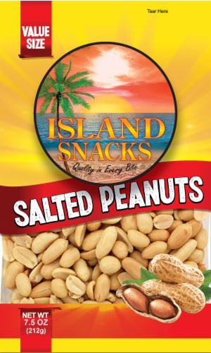 Island Snacks Salted Peanuts Value Size Perspective: front