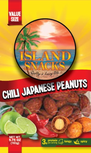 Island Snacks Chili Lime Japanese Peanuts Value Size Perspective: front