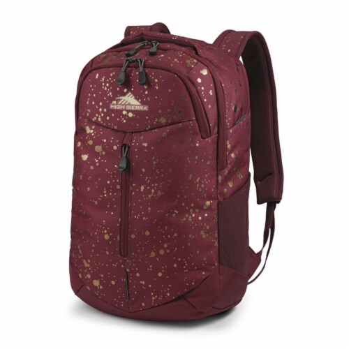 High Sierra Swerve Pro Backpack with Laptop Pocket and Tablet Sleeve Maroon 1 Piece Metro Market