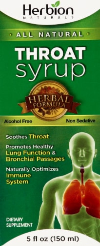 Herbion Cough Syrup with Honey Perspective: front