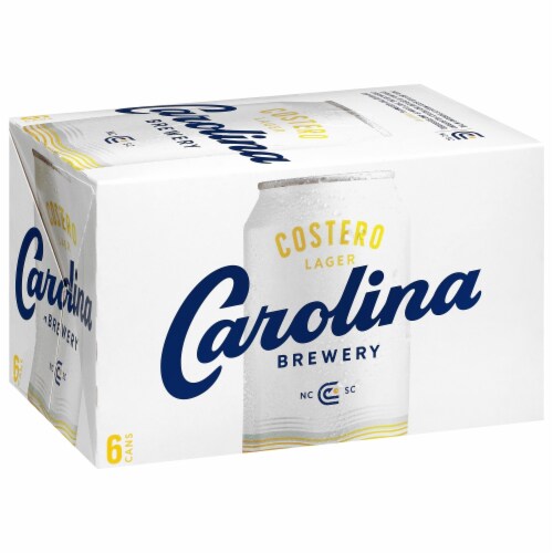 Carolina Brewing Company Costero Lager Beer Perspective: front
