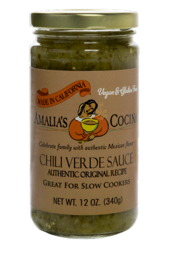 Amalias Cocina - Sauce Chili Verde 12 oz (Pack of 12) Perspective: front