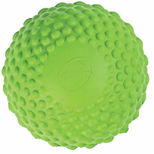 Green rubber dog sales ball