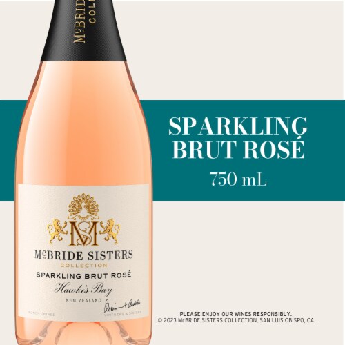 McBride Sisters Collection Brut Rose Sparkling New Zealand Wine Perspective: front