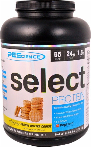 PEScience Select Protein Peanut Butter Perspective: front