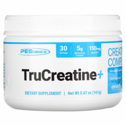 PEScience TruCreatine Dietary Supplement Perspective: front