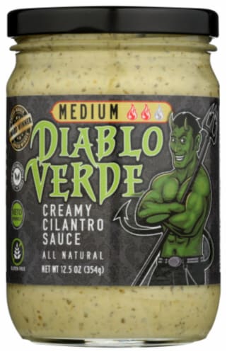 Diablo Verde Cilantro Sauce Medium Perspective: front