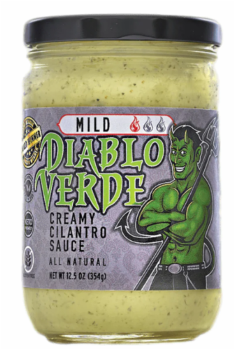 Diablo Verde Cilantro Sauce Mild Perspective: front