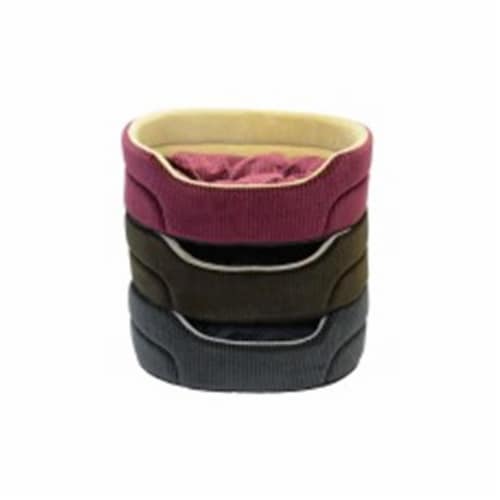 Foam Oval Pet Bed - Tan Perspective: front