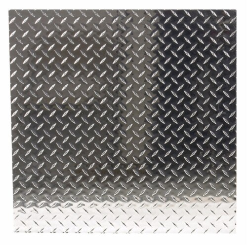 Boltmaster 24 in. W X 24 in. L Bright Aluminum Diamond Tread Plate Boltmaster 24 in. W X 24 in. L Bright Aluminum Diamond Tread Plate