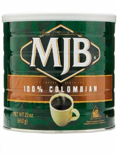 MJB® 100% Colombian Ground Coffee Perspective: front
