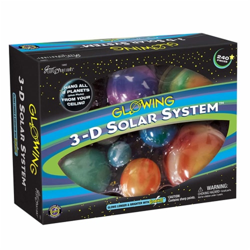 Great Explorations Glowing 3-D Solar System Perspective: front