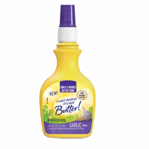 I Can't Believe It's Not Butter! Garlic Flavored Buttery Spray Perspective: front