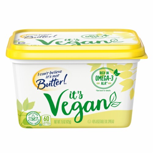 I Can’t Believe It’s Not Butter! Vegan Spread Perspective: front