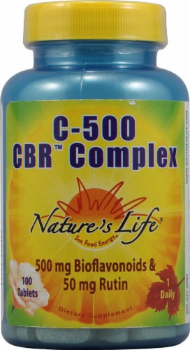 Nature's Life C-500 CBR Complex Tablets 500 mg Perspective: front