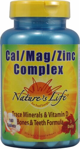 Nature's Life  Cal Mag Zinc Complex Perspective: front