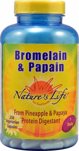 Nature's Life  Bromelain and Papain Perspective: front