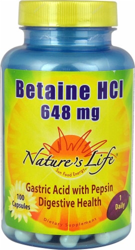 Nature's Life  Betaine HCl Perspective: front
