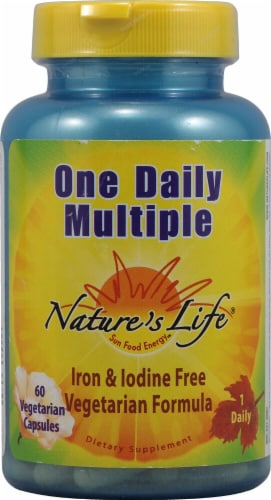Nature's Life One Daily Multiple™ Vegetarian Formula Capsules Perspective: front