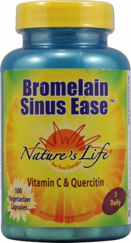 Nature's Life  Bromelain Sinus Ease™ Perspective: front