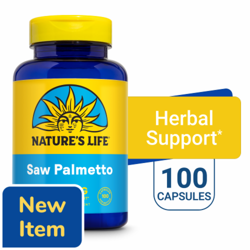Nature's Life 500 mg Saw Palmetto Perspective: front