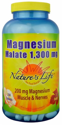 Nature's Life  Magnesium Malate Perspective: front