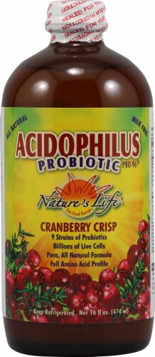 Nature's Life Acidophilus Probiotic PRO-96® Cranberry Crisp, 16 fl
