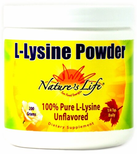 Nature's L-Lysine Powder Unflavored, 200 g Food Less