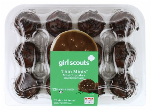 Cafe Valley Bakery Girl Scout Thin Mint™ Mini Cupcakes Perspective: front