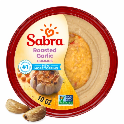 Sabra Roasted Garlic Hummus Perspective: front