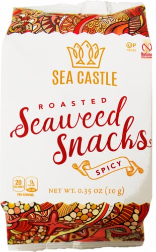Sea Castle Spicy Roasted Seaweed Snacks Perspective: front