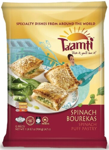 Ta'amti Spinach Bourekas Puff Pastry Perspective: front