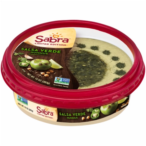 Sabra Salsa Verde Hummus Perspective: front