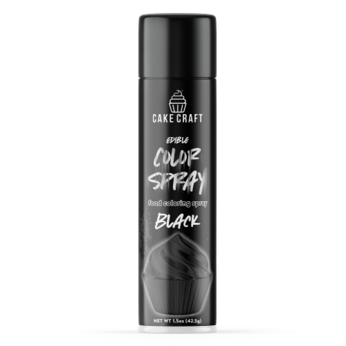 Cake Craft Edible Color Spray - Black Perspective: front