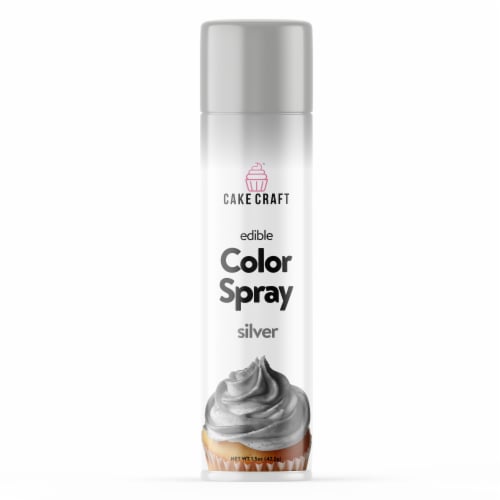 Cake Craft Edible Color Spray - Silver Perspective: front