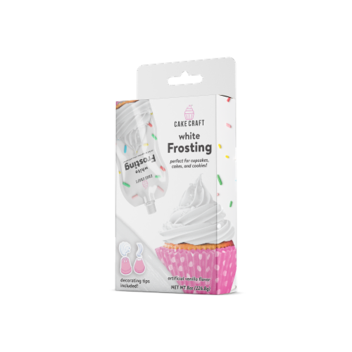 Cake Craft Frosting Pouch - White Perspective: front