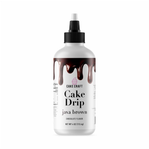Cake Craft Chocolate Flavor Cake Drip - Java Brown Perspective: front