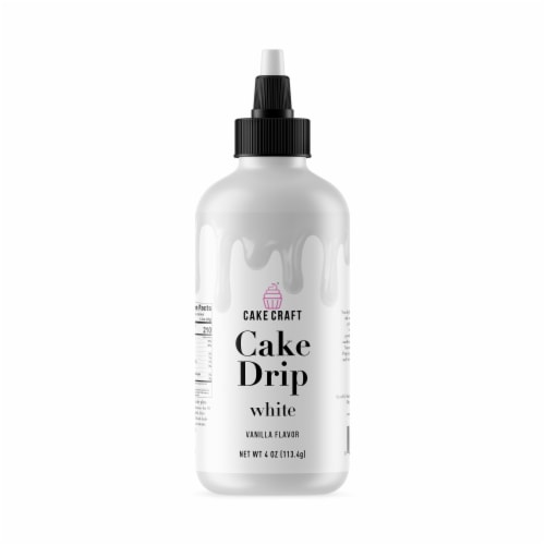Cake Craft White Vanilla Cake Drip Perspective: front