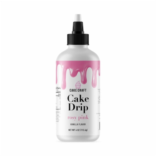 Cak Craft Rosy Pink Cake Drip Icing Perspective: front