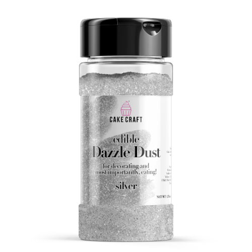 Cake Craft Edible Dazzle Dust - Silver Perspective: front