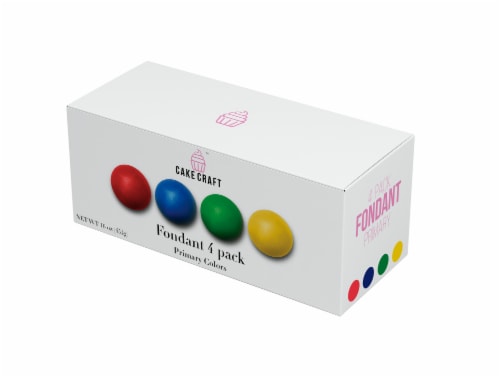 Cake Craft Primary Colors Fondant Perspective: front