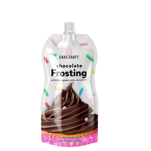 Cake Craft Chocolate Frosting Pouch Perspective: front