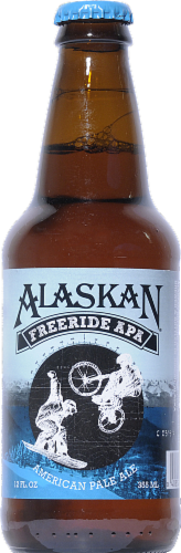 Alaskan Brewing Co. Freeride APA Beer Perspective: front