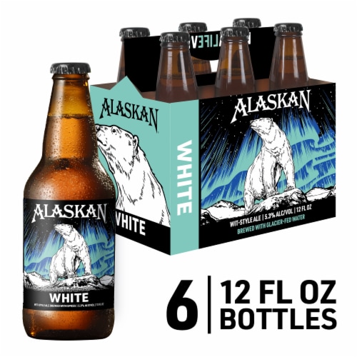 Alaskan Brewing Co. White Wit-Style Ale Craft Beer Perspective: front