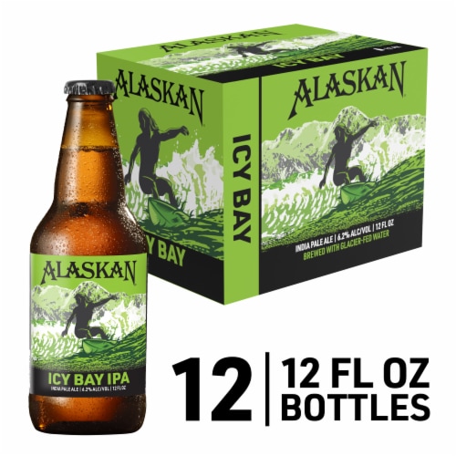 Alaskan Brewing Co. Icy Bay IPA Craft Beer Perspective: front