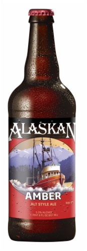 Alaskan Brewing Co. Amber Alt Style Beer Perspective: front