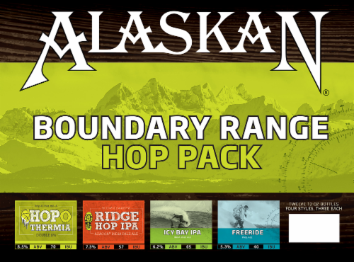 Alaskan Brewing Co. Boundary Range Hop Pack Perspective: front