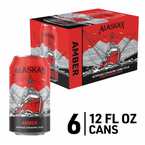 Alaskan Brewing Co. Amber Alt Style Ale Craft Beer Perspective: front