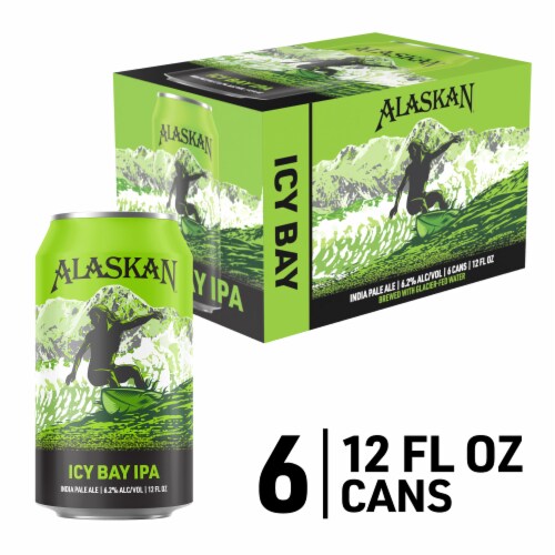 Alaskan Brewing Co. Icy Bay IPA Craft Beer Perspective: front