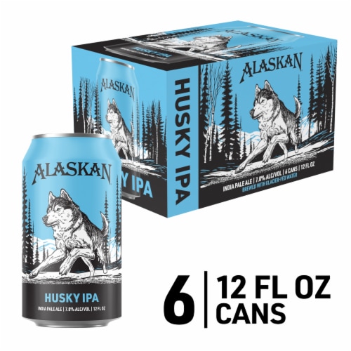 Alaskan Brewing Co. Husky IPA Craft Beer Perspective: front
